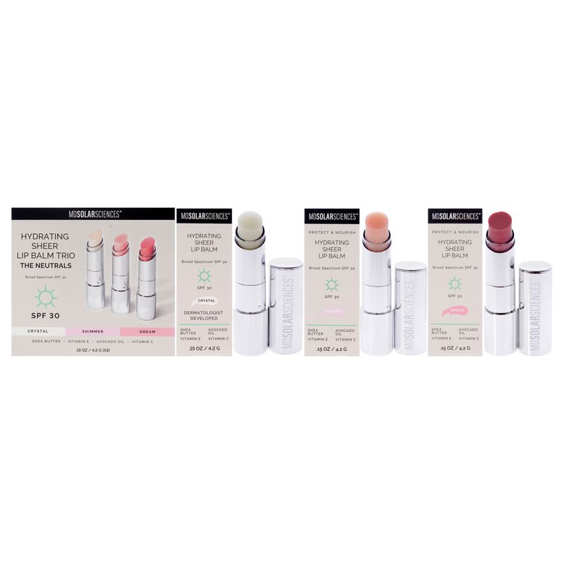 MDSOLARSCIENCES - Trío Bálsamos Labiales Hidratantes SPF 30 - MDSolarSciences