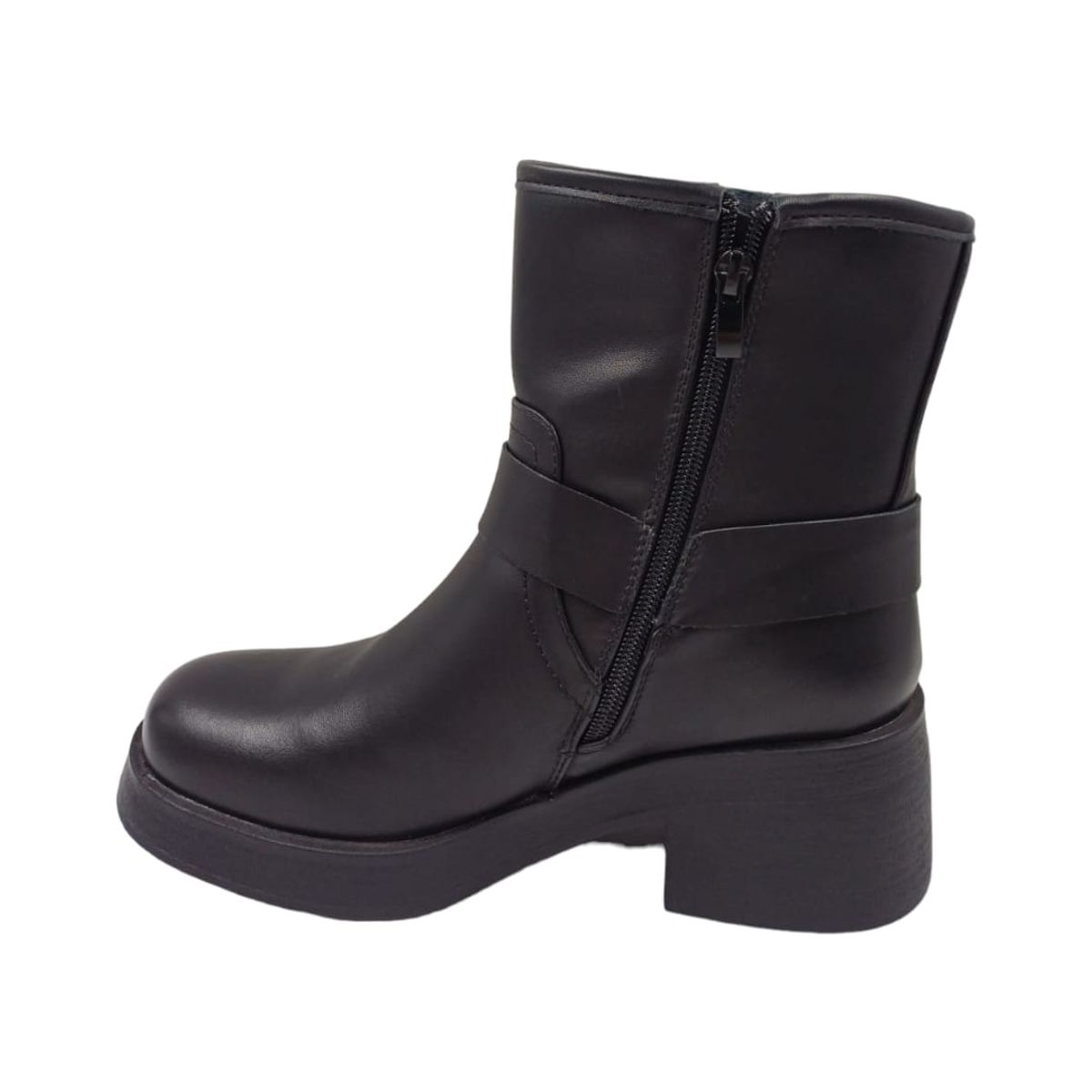 HERIEL - Bota Negra Plataforma Mujer