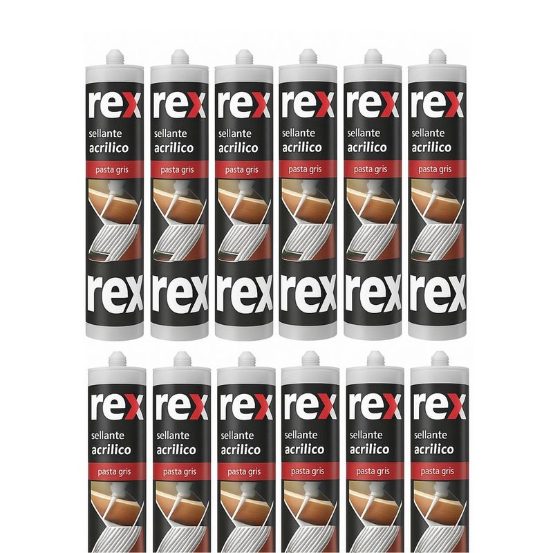 AREX - Silicona tapagoteras Sellante CAJA 12 UNIDADES