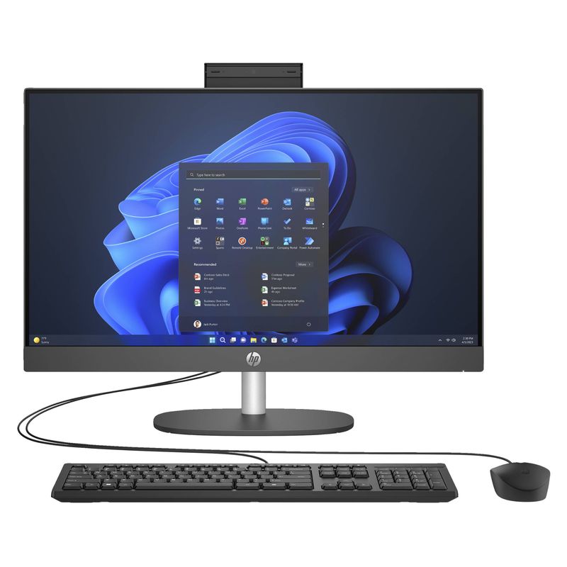 HP - PC Todo en Uno HP ProOne 245 G10 AMD Ryzen 5 7520U W11Pro 16GB 512GB 23.8"