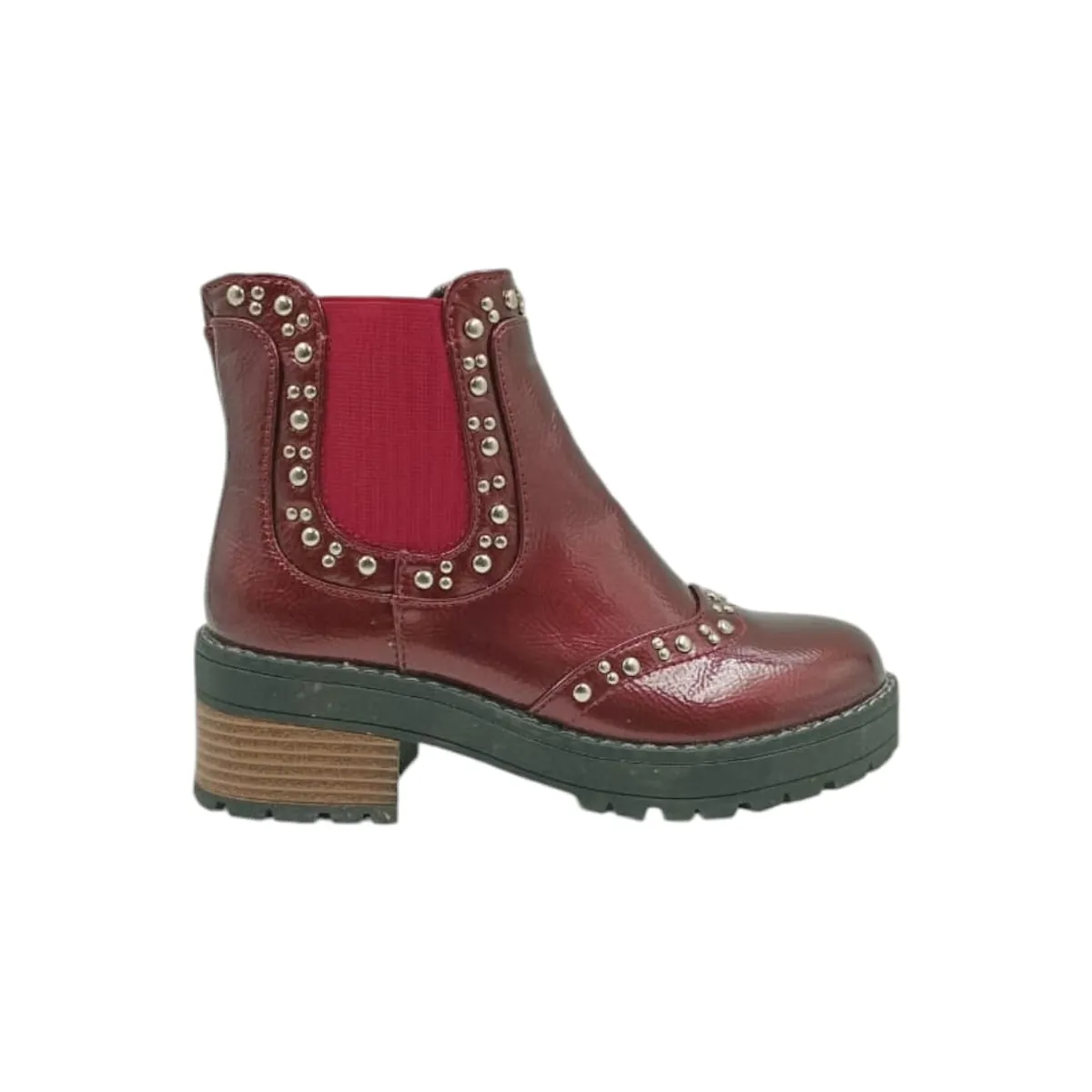 HERIEL - Botín Rojo Charol Mujer