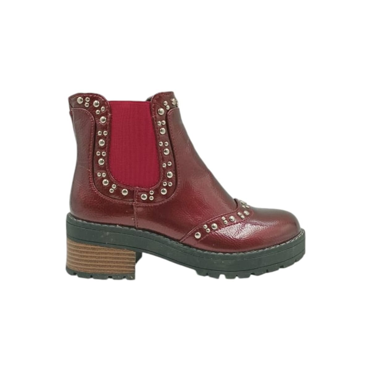 HERIEL - Botín Rojo Charol Mujer