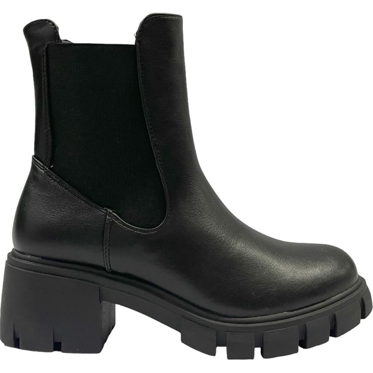 Botin Mujer Negro Plataforma Denver