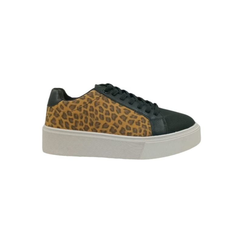 HERIEL - Zapatilla Negra Print Mujer