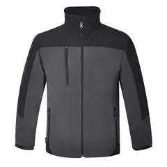 90 GRADOS - Polerón Micropolar Gris Negro Con Tecnología Térmica Bicolor