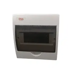 GENERICO - Tablero Plastico 8 Modulos Sobrepuesto Libre Halog. Tapa Transp.DNA