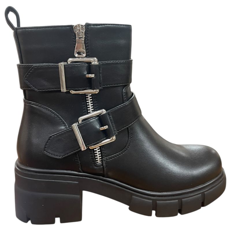 DETOGNI - Botin Casual Mujer Negro Plataforma Dereck Detogni