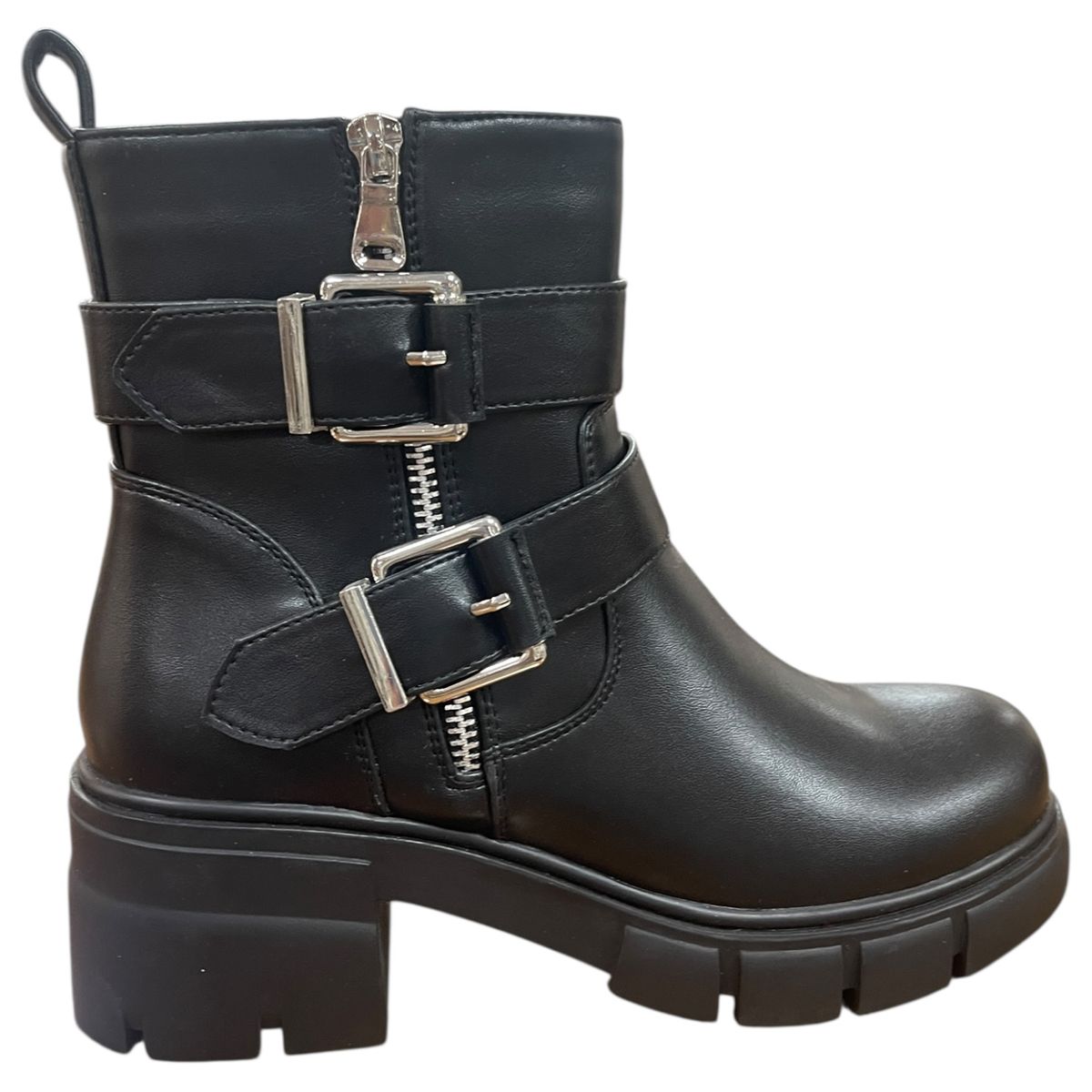 DETOGNI - Botin Casual Mujer Negro Plataforma Dereck Detogni