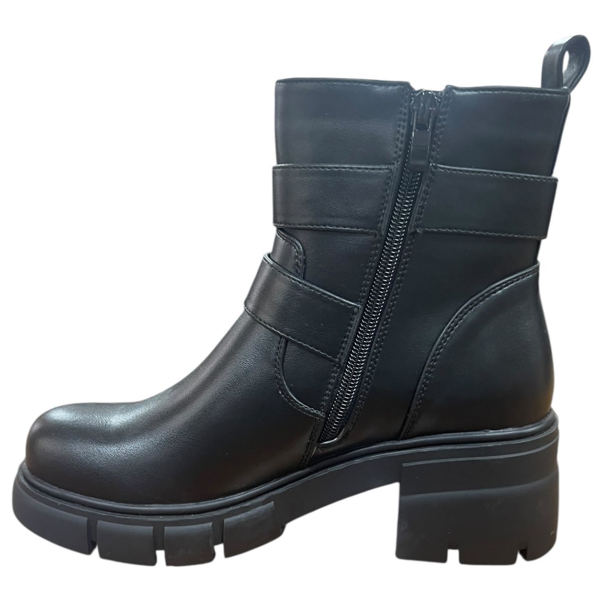 DETOGNI - Botin Casual Mujer Negro Plataforma Dereck Detogni