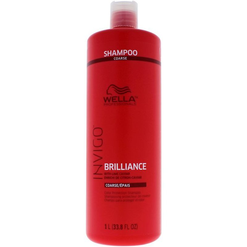 WELLA - Shampoo para Cabello Grueso Invigo Brilliance 1L Wella