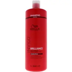 WELLA - Shampoo para Cabello Grueso Invigo Brilliance 1L
