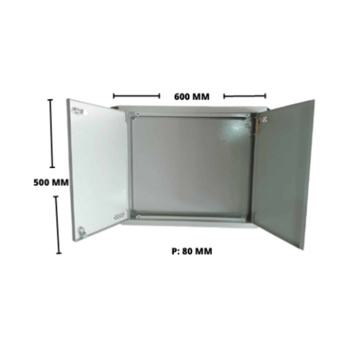 GENERICO - CAJA DE DISTRIBUCION PAU 500X600X80MM EMBUTIDA (CAJA CTR) RAL 7035