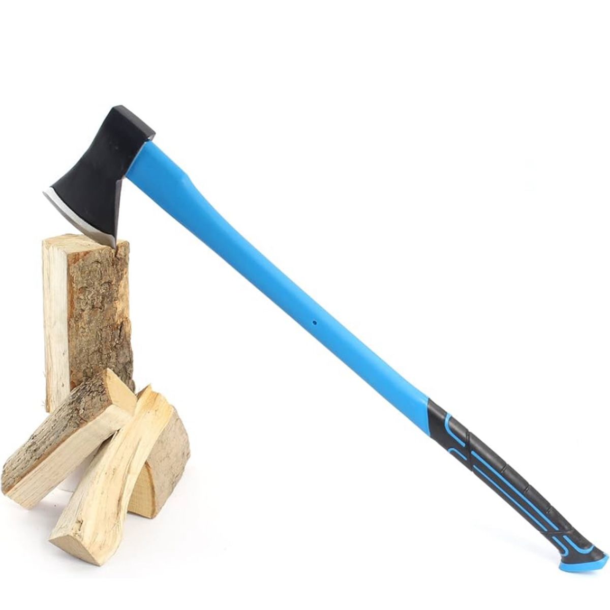 LIFU - Hacha Leñadora Profesional 1600g Mango de Fibra 85cm