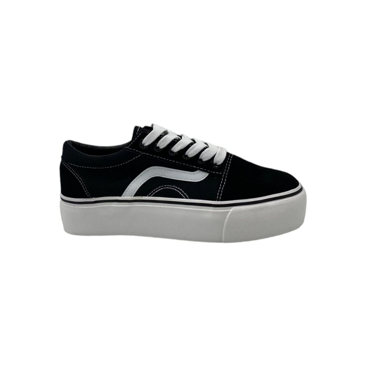 HERIEL - Zapatilla Negra Plataforma Mujer