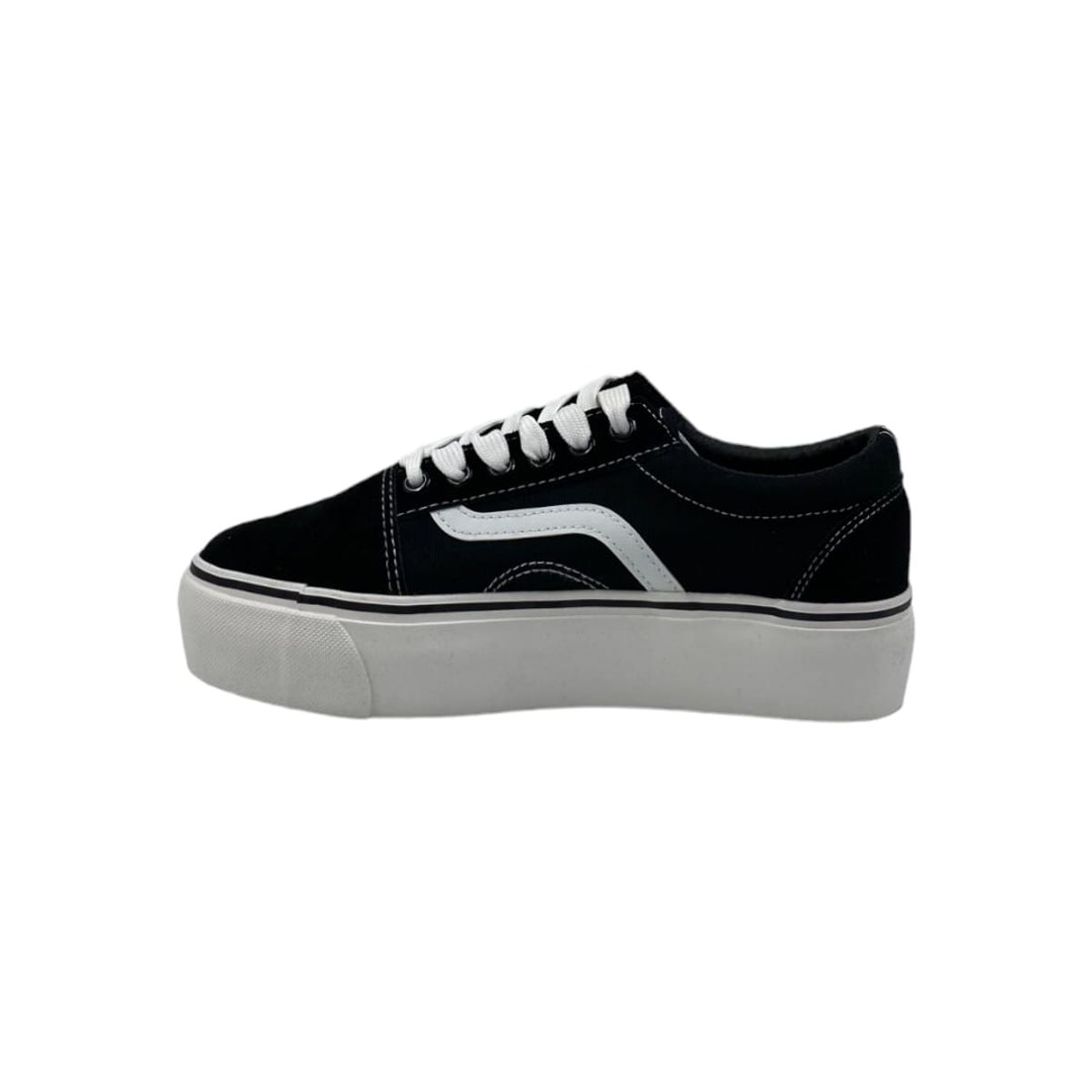 HERIEL - Zapatilla Negra Plataforma Mujer