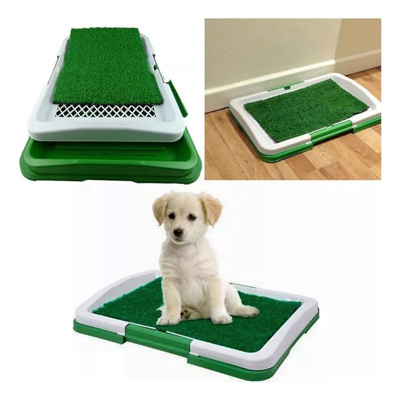 GENERICO - Baño Para Perros Y Gatos Ecológico Mascota 3 Niveles 46x33cm