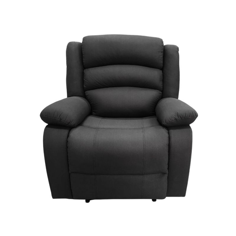 DANIELS - Berger 1 Cuerpo Reclinable Moderno Negro New Praga 8041RFFBK