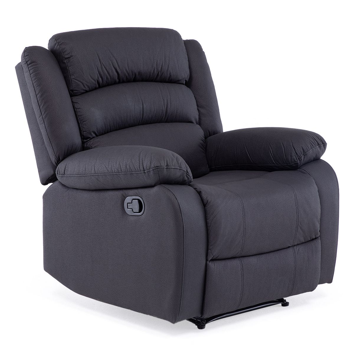 DANIELS - Berger 1 Cuerpo Reclinable Moderno Negro New Praga 8041RFFBK