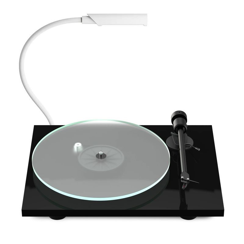 PRO JECT AUDIO - Tornamesa T1 Phono SB Pro-Ject Color Negro + UberLight Flex 3200 TL Clamp blanco