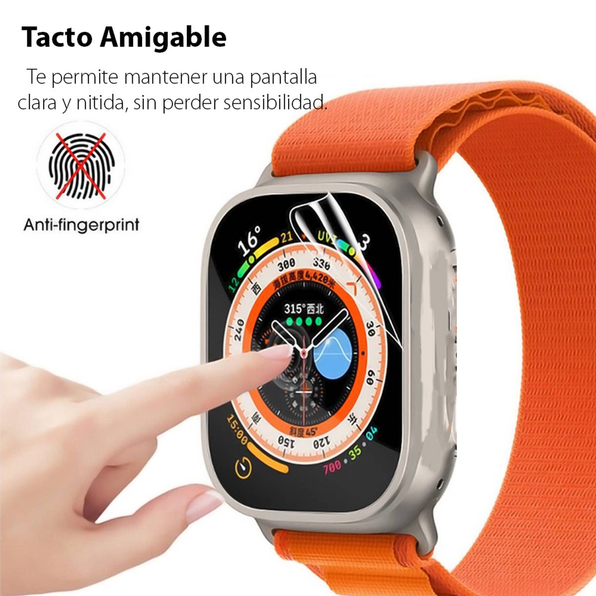 GENERICO - Lámina Mica Protectora Hidrogel Para Apple Watch Ultra 2un