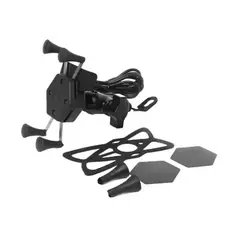 IRM - Soporte Teléfono Porta Móvil Moto Y Cargador Usb Tipo Araña