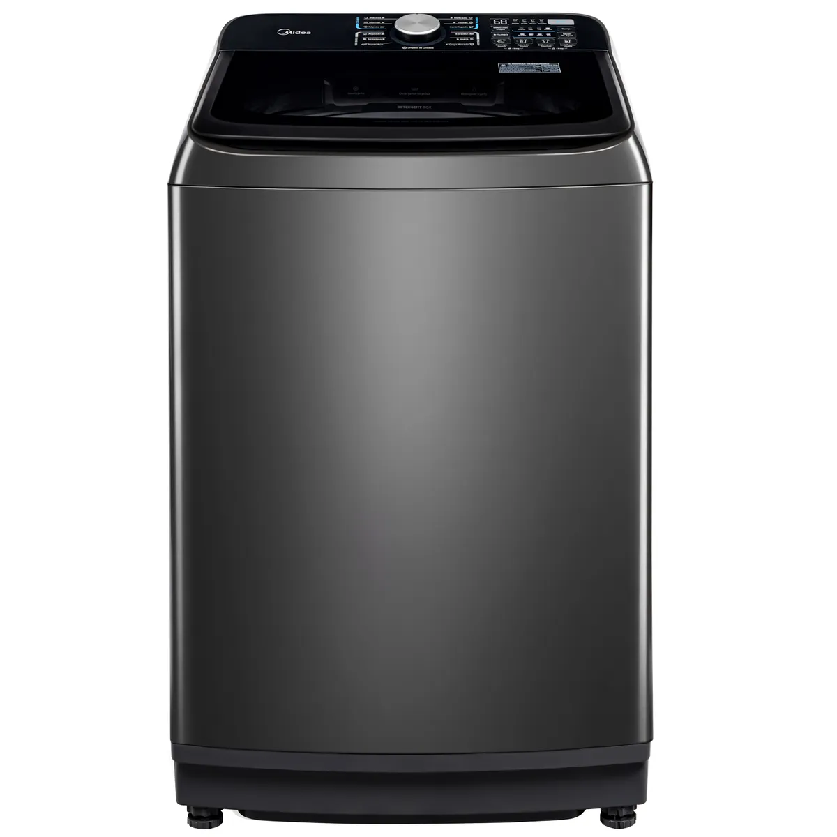 MIDEA - Lavadora Automática Carga Superior 16 kg Deep Softner Titanium  MA512W160/T-CL Midea
