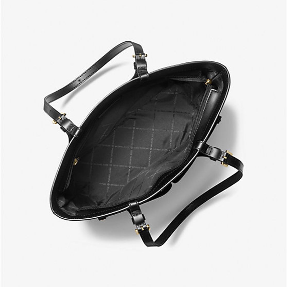 MICHAEL KORS - Cartera Michael Kors Jet set travel pocket tote monograma Negro