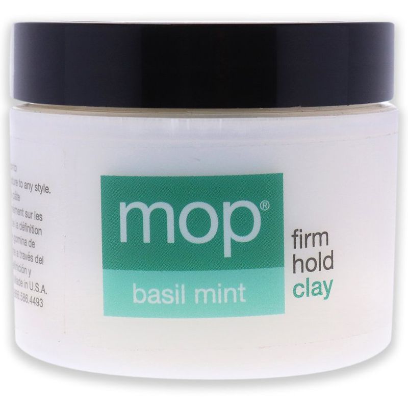 MOP - Fijador de cabello Firm Hold Clay Basil Mint MOP 60ml.