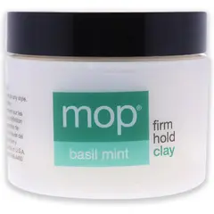 MOP - Fijador de cabello Firm Hold Clay Basil Mint 60ml.