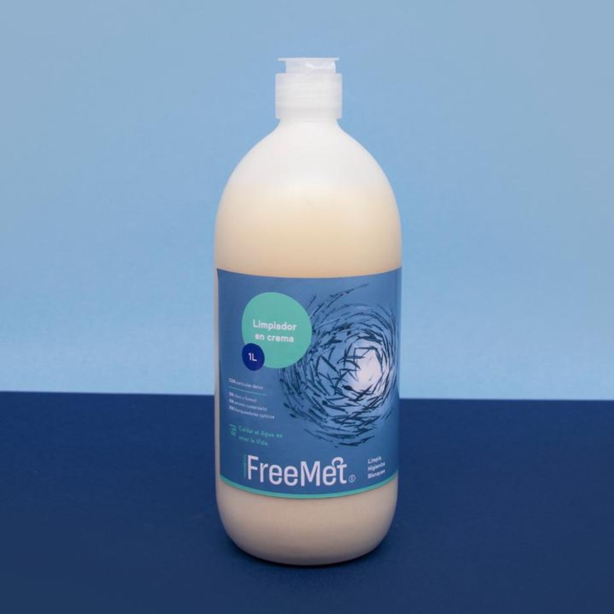 FREEMET - LIMPIADOR CREMA BAÑO 1L EUCALIPTU Y MENTA FREEMET