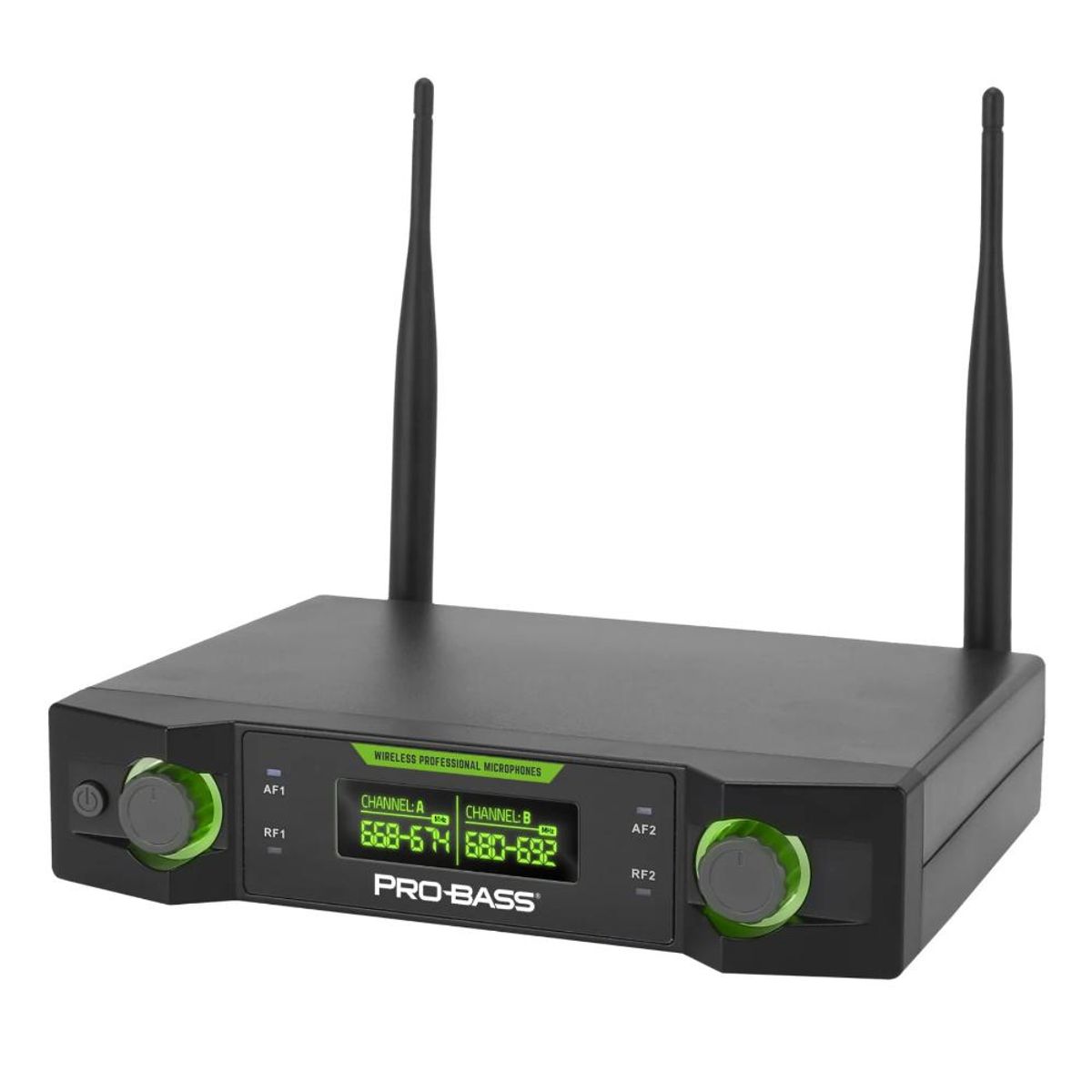 PROBASS - Micrófono Inalámbrico doble Probass UF 224 Multi Frecuencia