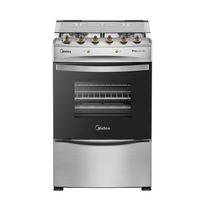 Cocina a Gas Licuado y Natural 4 Quemadores 24 Pulgadas/64 l Grill Silver MCG-4QPI24NS