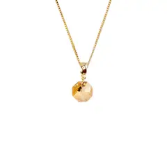 JOYAS MONTERO - Collar Lucia Gold Cristal Genuino Golden Shadow