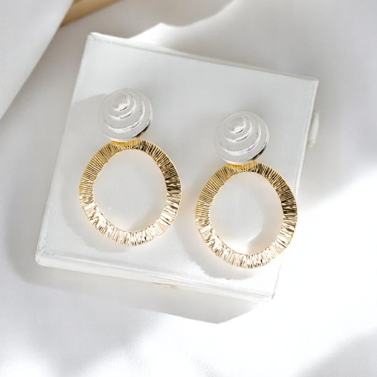 JOYAS MONTERO - Aros Monaco Gold Baño de Oro 24k