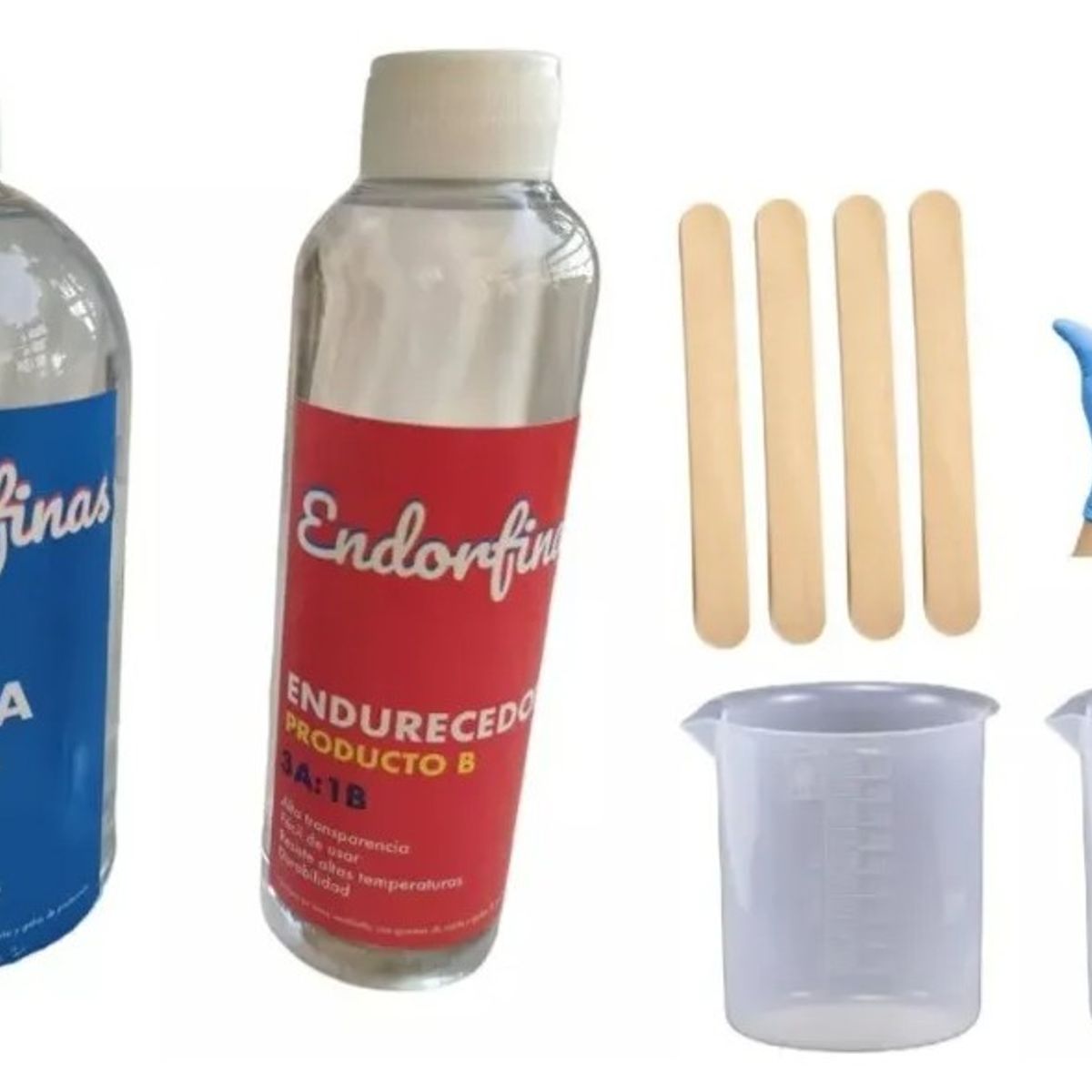 GENERICO - Resina Epóxica Cristal 1000gr + Accesorios Allinx