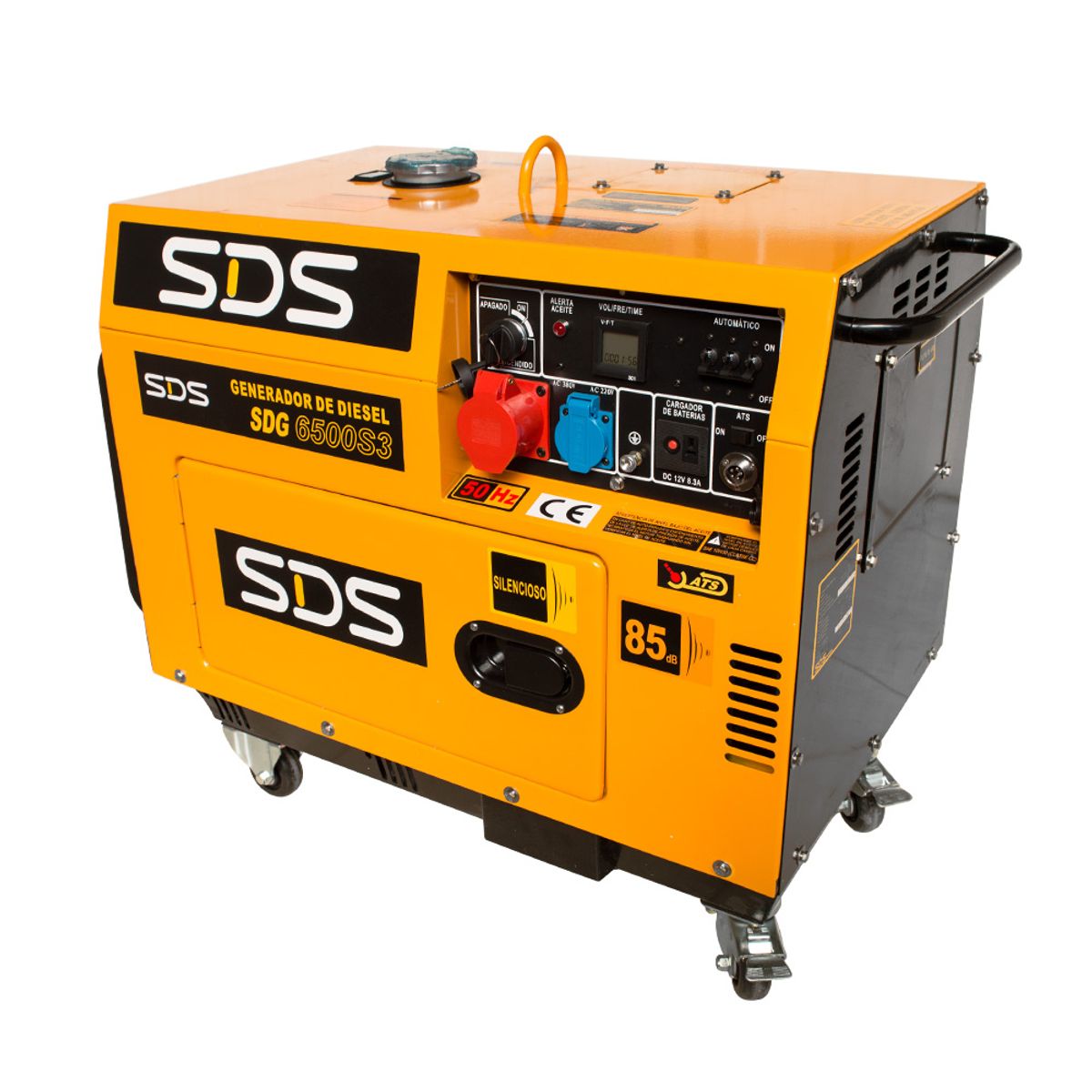 SDS POWER - Generador diesel 5,0 kw 380 v trifasico sdg6500s3