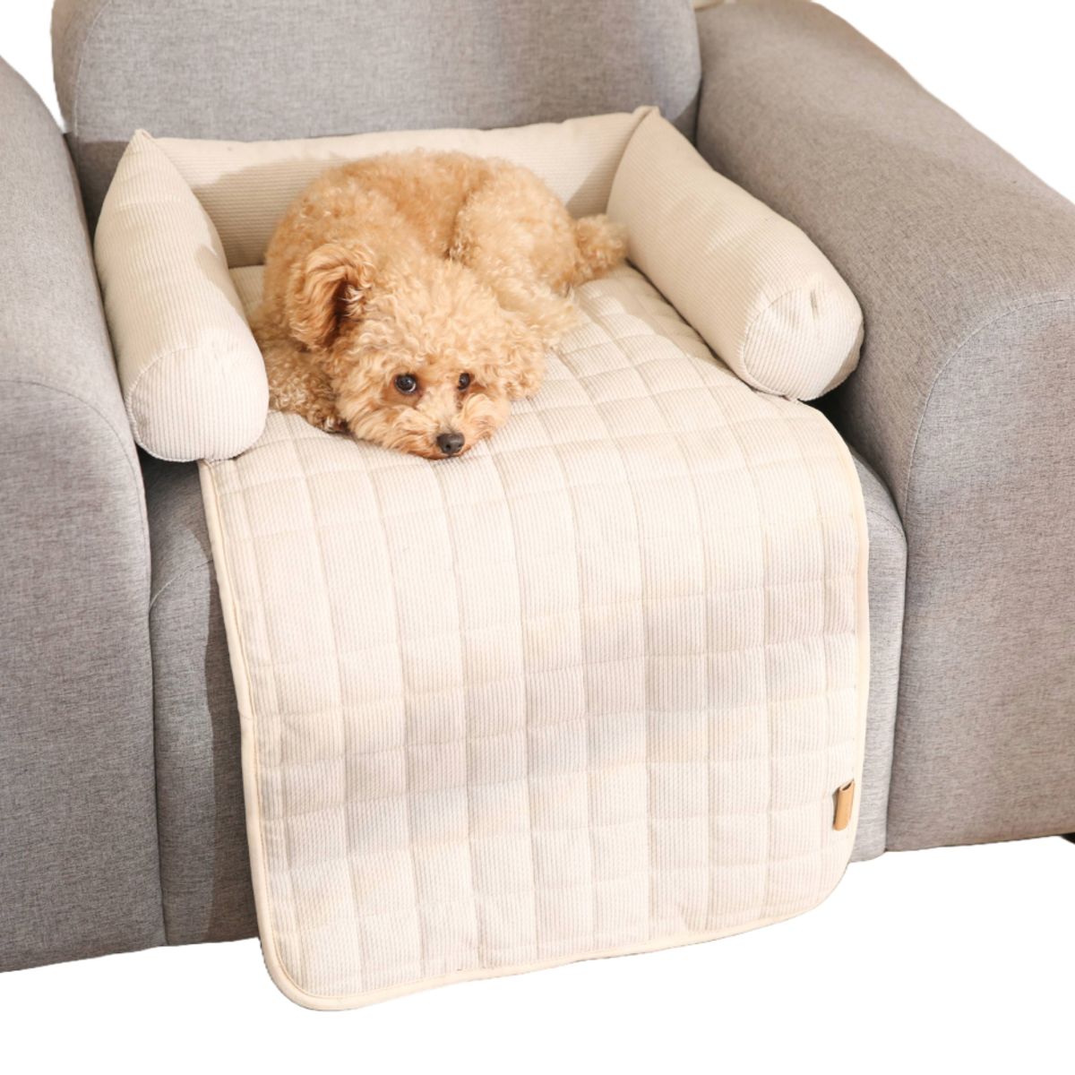 DOG REPUBLIC - Cama de Perros Grande Lavable Crema L Megan Animal Republic