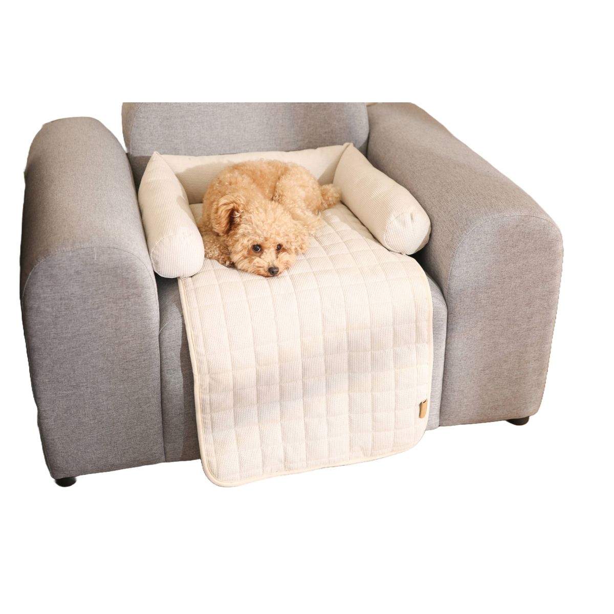 DOG REPUBLIC - Cama de Perros Grande Lavable Crema L Megan Animal Republic