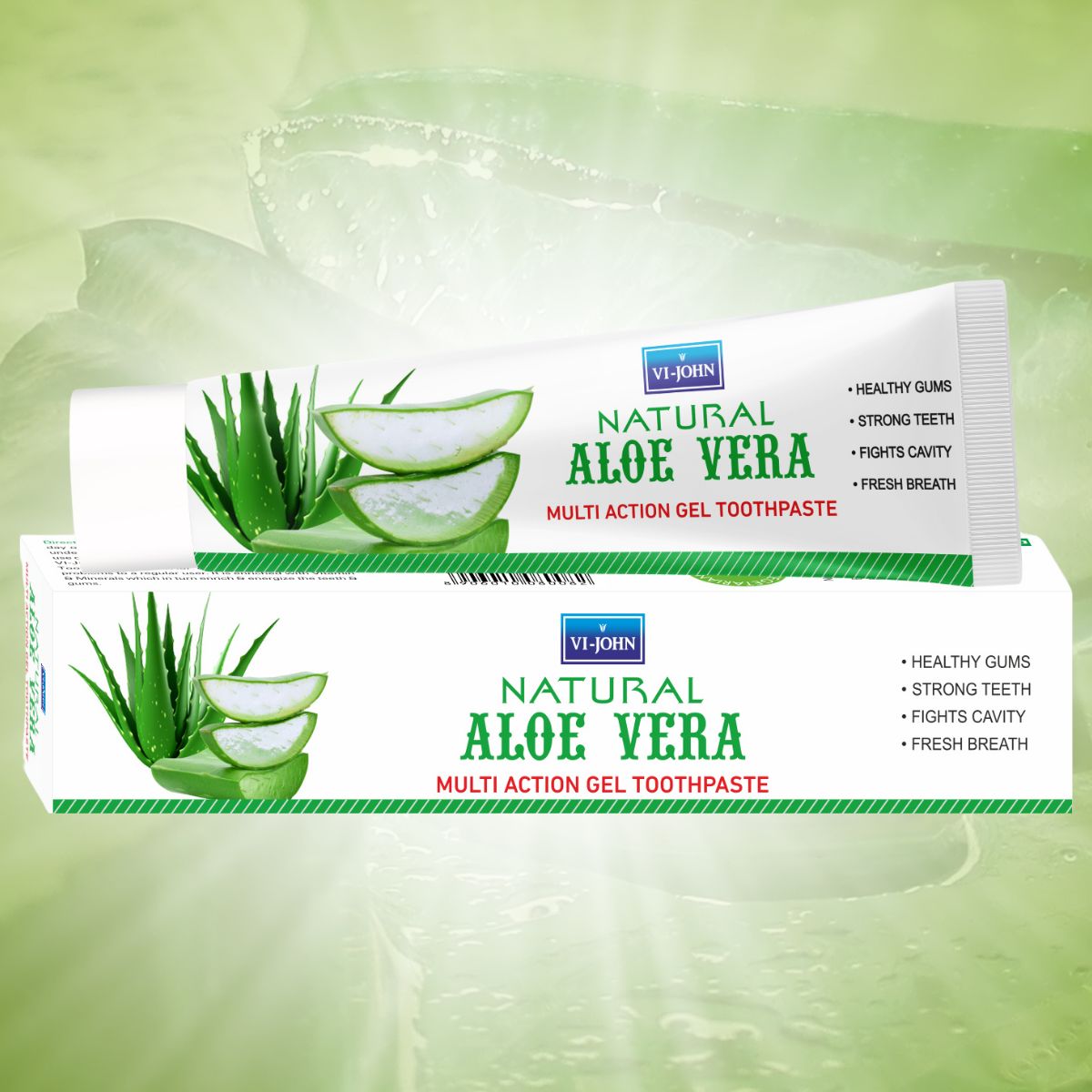 VI JOHN - Vi-John Pasta Dental Gel Aloe Vera Natural 150 gr
