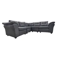 GENERICO - Sofa Seccional Multifuncional Gema en color Gris marengo Tramado