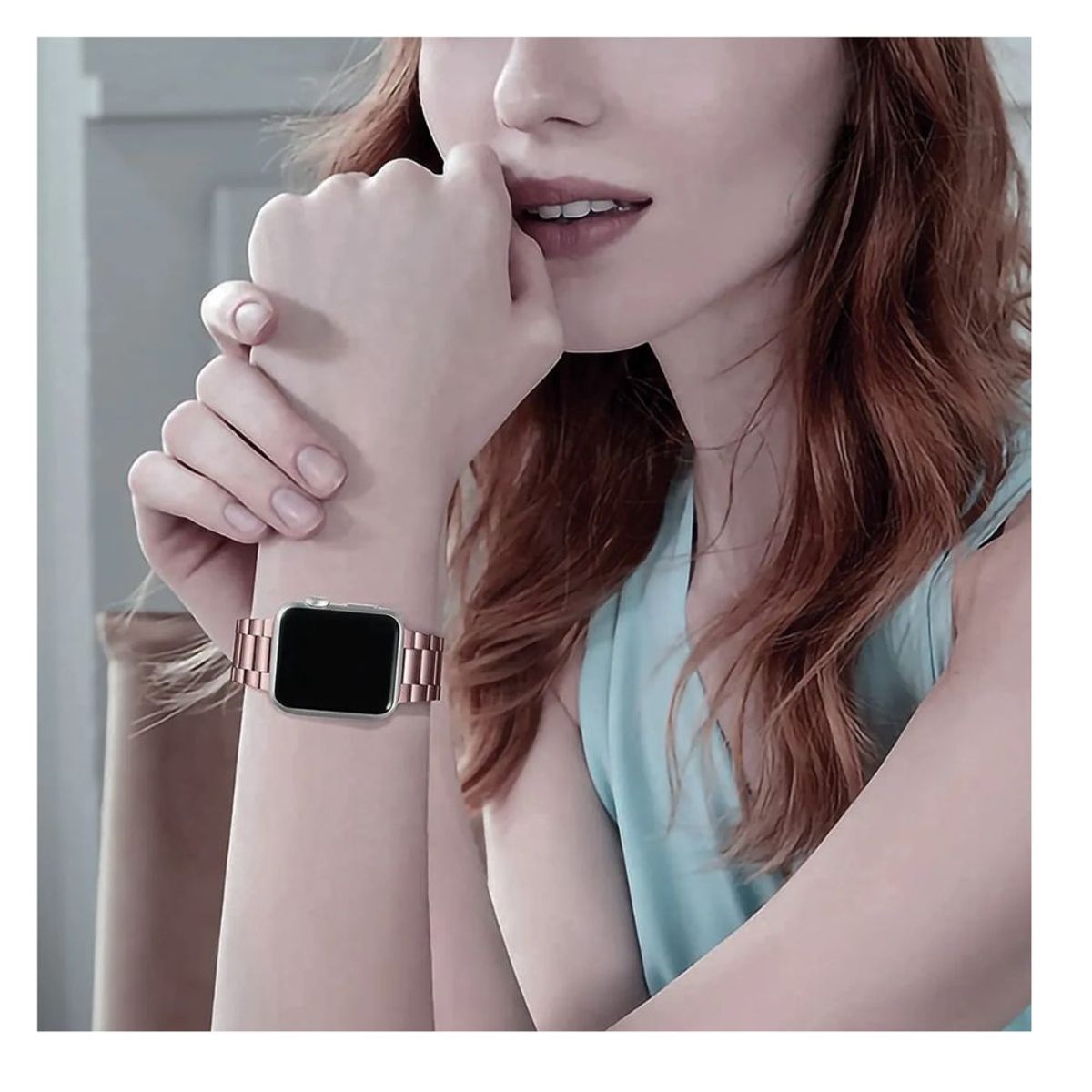 GENERICO - Correa Para Apple Watch Acero Inoxidable Premium Ajustable 38mm