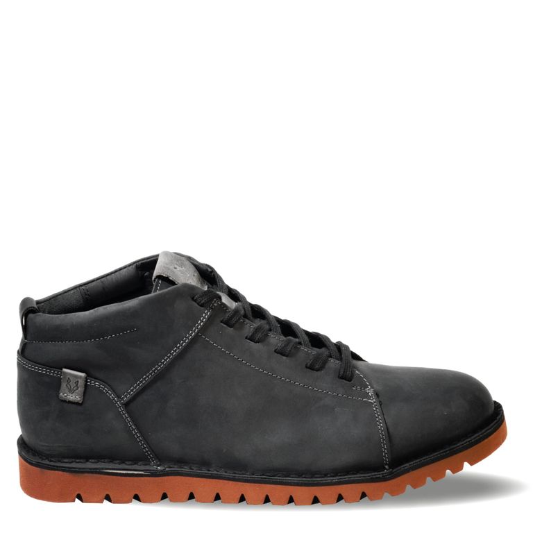 Zapato Hombre De Cuero Milenio Mid Negro Veroz Negro 45