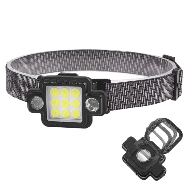 GENERICO - Linterna Frontal Cabeza Casco Multifuncional Usb Recargable