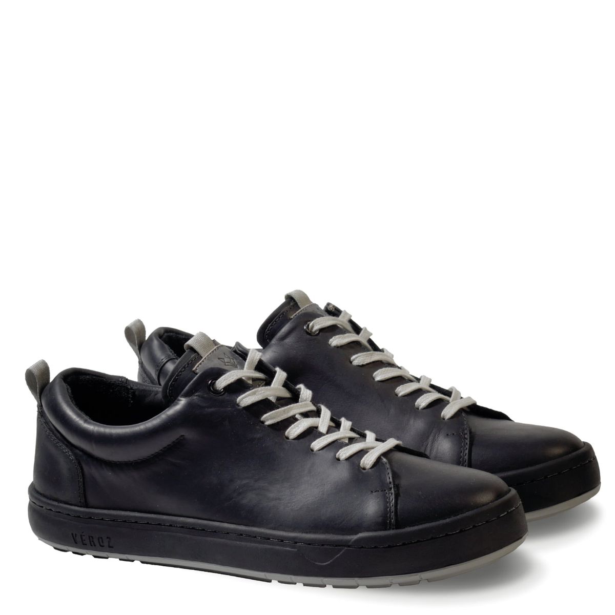 VEROZ - Zapatilla Hombre De Cuero Rialto Negro Véroz