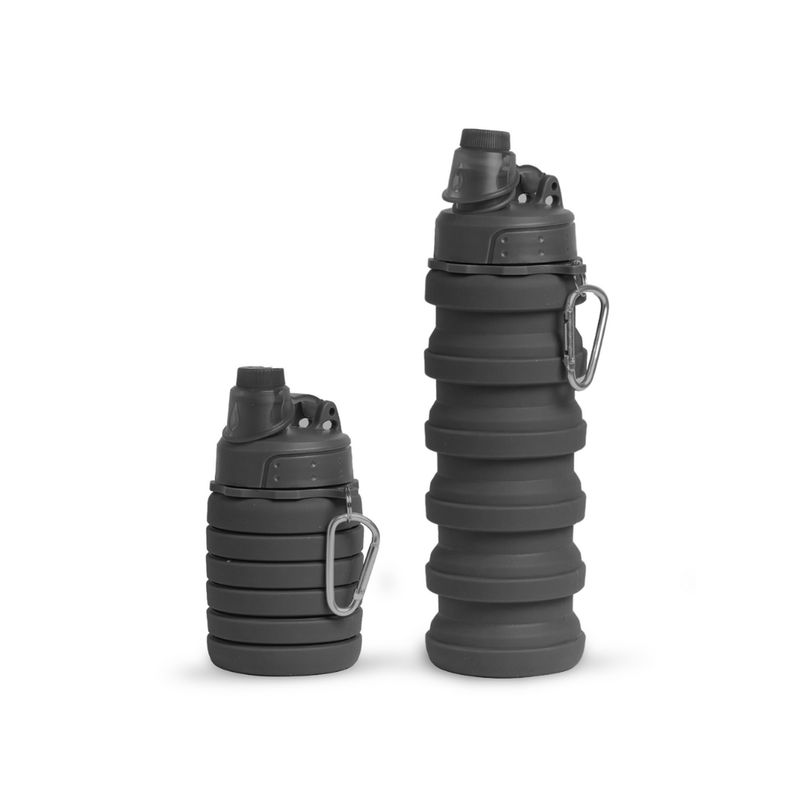 PRO OUTDOOR - Botella Plegable Negra 500 Ml Pro Outdoor