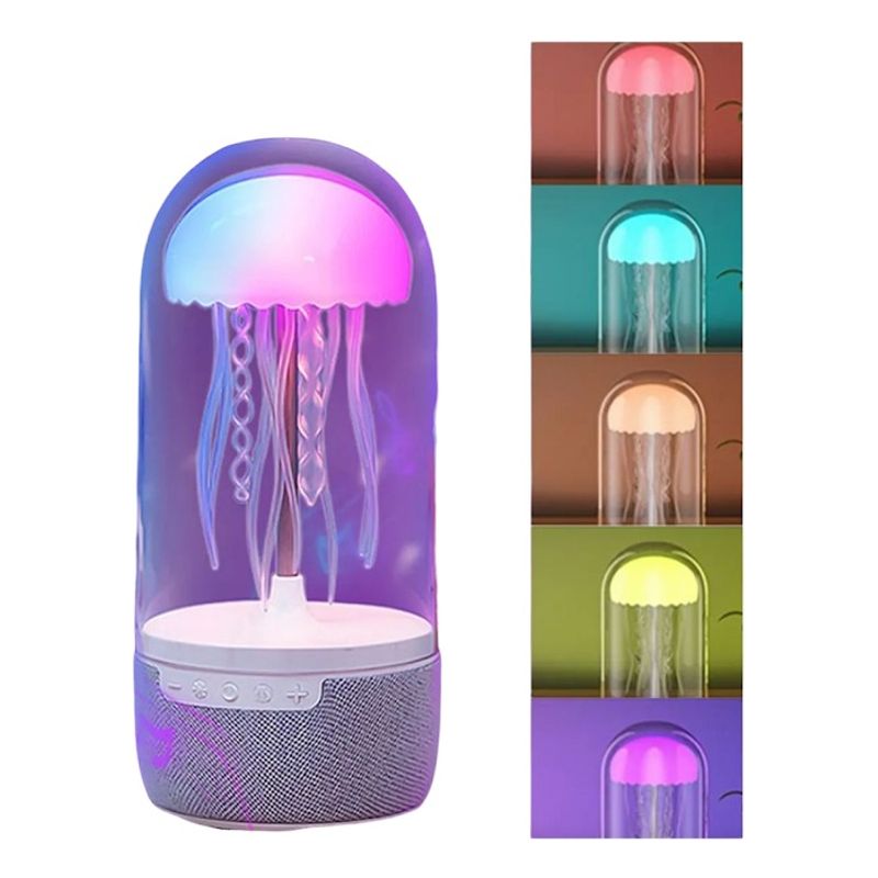 GENERICO - Altavoz Con Forma Medusa Y Luz Colorida Bluetooth Parlante