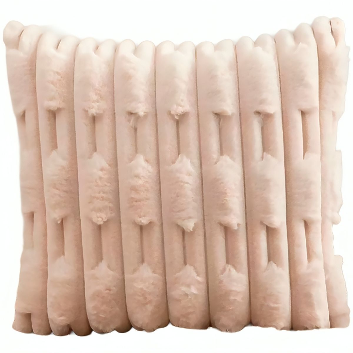 ALTERNATIVE - Funda Cojín 45x45cm Beige Con Relieve Acolchado 448