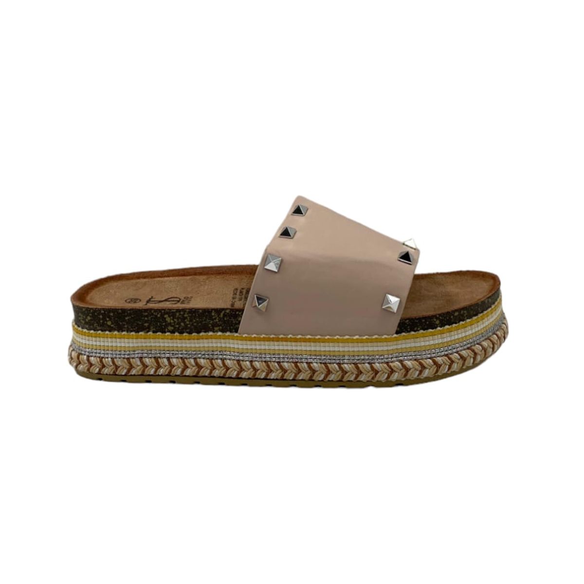 HERIEL - Sandalia Beige Plataforma Mujer