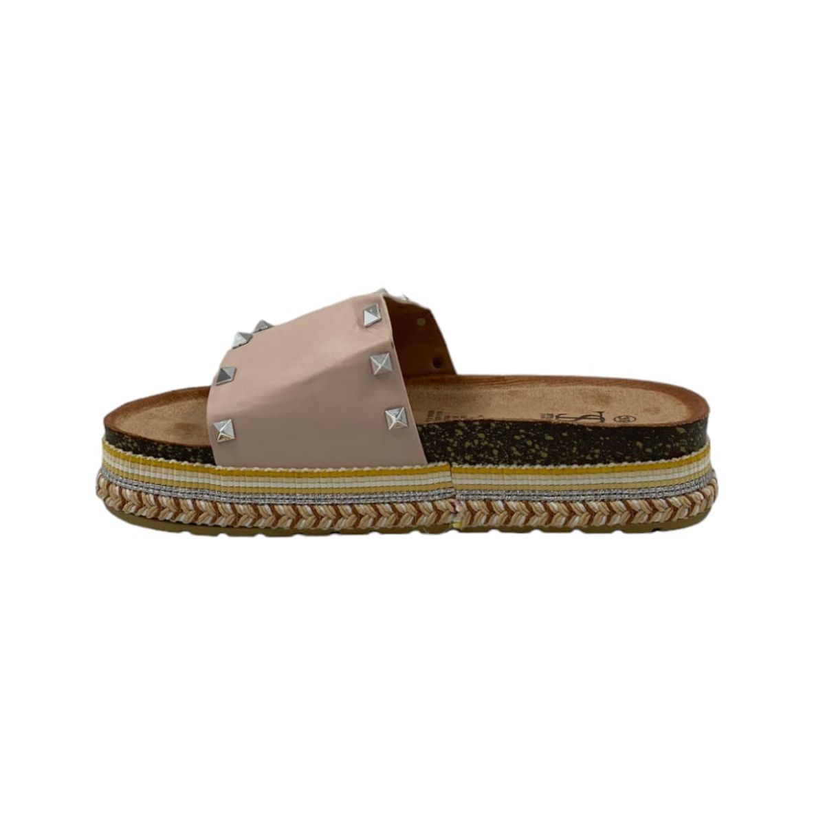 HERIEL - Sandalia Beige Plataforma Mujer