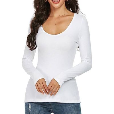 Imagen 2 del producto Pack6 Camiseta De Mujer Manga Larga De Algodón